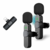 Microfone Condensador Duplo de Lapela Wireless Lightning IOS Sem Fio 2.4GHZ K9-IP-2IN1 na internet