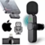 Microfone Condensador Duplo de Lapela Wireless Lightning IOS Sem Fio 2.4GHZ K9-IP-2IN1 - comprar online