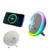 Caixa De Som com Relógio Digital Luz LED RGB e Carregador Por Indução 50W Eletromex EL-1078 - comprar online