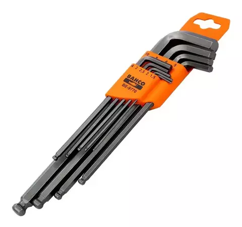 Juego Llaves Allen Hexagonal 9 Pzs Be-9770 BAHCO