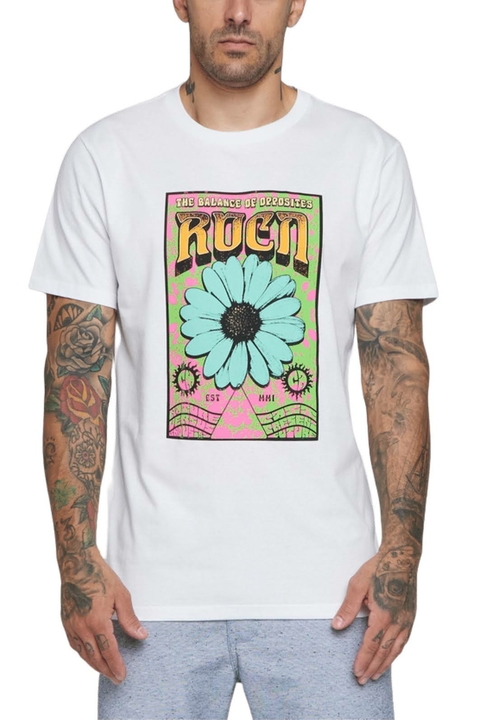 Camiseta RVCA Bloom Fest Branco