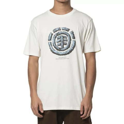 Camiseta Element Wooden Tree Logo Off White