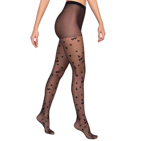 Meia Calça Fio 15 Coração