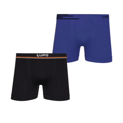 Cueca Boxer Sem Costura Lupo Com Tecnologia Dry – Kit Com 2 Unidades