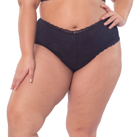 Calça Cotton Fio Duplo E Reforço Co Renda Dasso