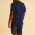 Pijama Familia Masculino De Microfibra Azul Sideral C/Est. Puzzle V25 na internet