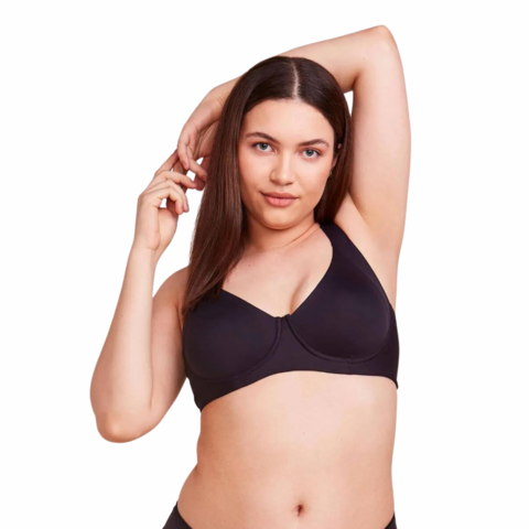 Sutia Meia-Taca Ampla Cobertura Com Aro E Sem Bojo Em Microfibra Hope - comprar online