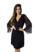 Robe Poliamida Com Manga Rendada Tamanho Especial