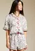 Pijama Aberto Curto De Charmeuse Est . Dalmatas 42 - Audácia Moda Íntima