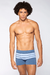 Cueca Lupo Fio Texturizado A Ar Boxer Xadrezazul G