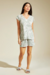 Pijama Curto Aberto De Microfibra Est. Begonia 44 - comprar online