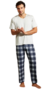 Pijama Longo De Viscose E Digital Bordo Escarlate C/Es