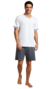 Pijama De Algod C/Elast E Branco C/ Cinza Metropole M