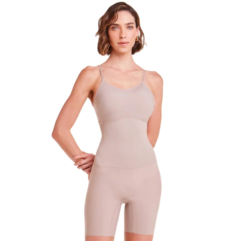 Body Sem Costura Amazonia Control Longo Modelador Inteiro Pliê - comprar online