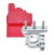 Kit Terminal De Bateria Fiat Positivo Com Capa Original Mta