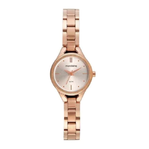 Relógio Mondainde Feminino Minimalista Rose Gold 32530LPMVRE3