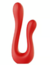 Vibrador para Casal com Duas Pontas Estimuladoras Flexíveis, 10 Modos de Vibração e Recarregável - Intt Toys Double - loja online