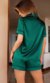 Pijama Feminino Americano Maitê Cetim Liso Short com Manga Curta - prazercomluxo.store