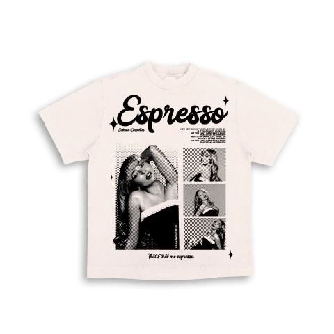 Camisa Oversized Gola Canelada - SABRINA CARPENTER - ESPRESSO EDITION