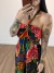 VESTIDO LUANA - ESTAMPADO (Fundo Preto) na internet