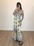 VESTIDO AURORA - BOHO IMPERIAL (Fundo Off-White/Azul)