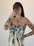 VESTIDO AURORA - BOHO IMPERIAL (Fundo Off-White/Azul) - comprar online