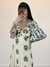 VESTIDO KEYLA - BOHO IMPERIAL (Fundo Off-White/Azul) - comprar online