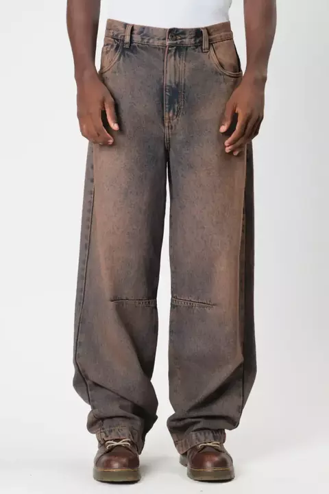 OVERSIZED DENIM PANTS WASHING