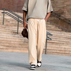 Pants Sess Reta Pregas Alfaiataria Off-white - comprar online