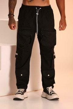 Pants Ayudarme Exposed Pockets Preta