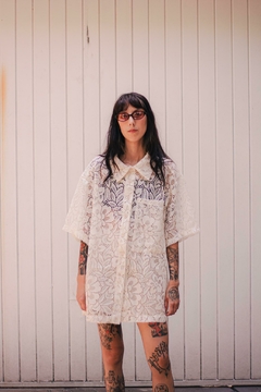 Camisa Malha crochet Upcycling Sem nome S.A.