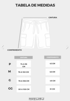 Imagem do Shorts Maf Cargo Sarja Black