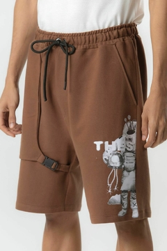 Sweatshorts Astrounat Thesaint - Brown - comprar online