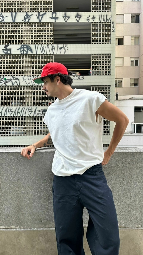 Regata Lucabrand Box Machão Workout Offwhite