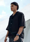 Camisa Lucabrand Malha Crochet 1.0 - Allblack - comprar online