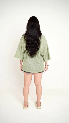 Camisa Lucabrand Malha Crochet 1.0 - Pistachio Green - Lucatorre store