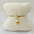 PULSEIRA DOURADA FITA CONCHA