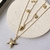 COLAR DUPLO DOURADO ESTRELA DO MAR