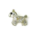 BROCHE PÔNEI COM ZIRCÔNIAS