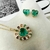 CONJUNTO COLAR DOURADO CORAÇÃO ZIRCÔNIAS