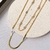 COLAR DUPLO DOURADO FITA