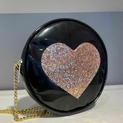 Bolsa coração preto