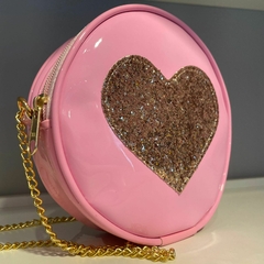 Bolsa coração rosa - comprar online