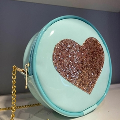 Bolsa coração verde claro - comprar online
