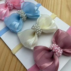 Faixinha organza com pérolas na internet