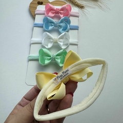 Kit 5 faixinhas laços boutique na internet