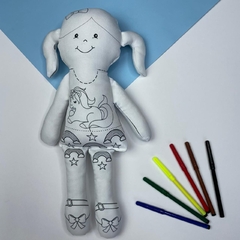 Boneca pinta e lava Unicórnio
