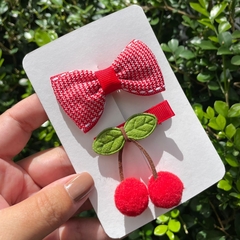 Hair clips cereja - Miss Mimi