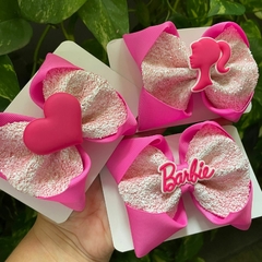 Laço Barbie rosa bebê.