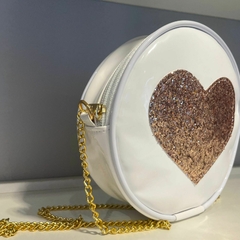 Bolsa coração branca - Miss Mimi